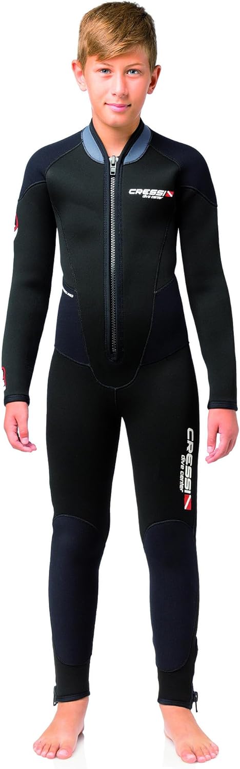 Cressi Endurance Kids Monopiece Wetsuit 5mm - Kinder Overall Tauchanzug Aus 5mm Neopren Für Taucher