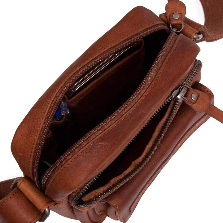 The Chesterfield Brand Wax Pull Up Anna Umhängetasche Leder 15 cm Cognac, Cognac