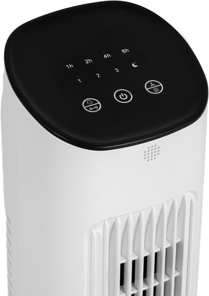 HOMCOM Turmventilator mit Fernbedienung 85° oszillierender 78 cm Standventilator mit 3 Geschwindigke