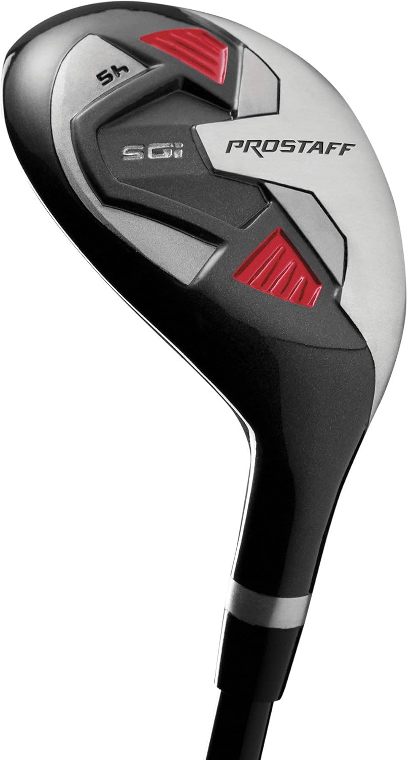 Wilson Golf 2019 Pro Staff SGI Herren komplettes Standard-Stahlpaket Golf-Set RH schwarz / rot, schw