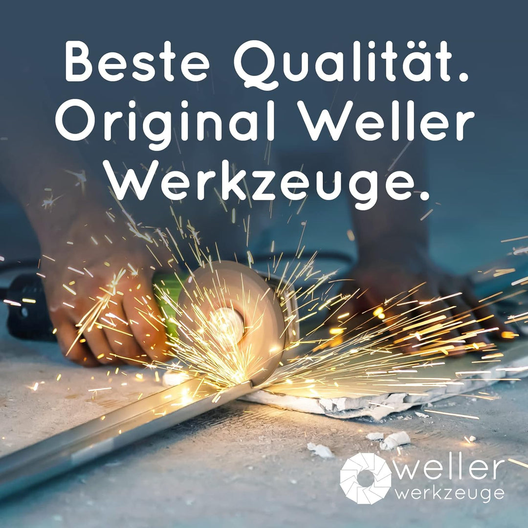 WELLERWERKZEUGE | 4er SET Fächerscheiben Ø 230mm x 22,23 Körnung 40/60/80/120 Schleifscheiben Lamell