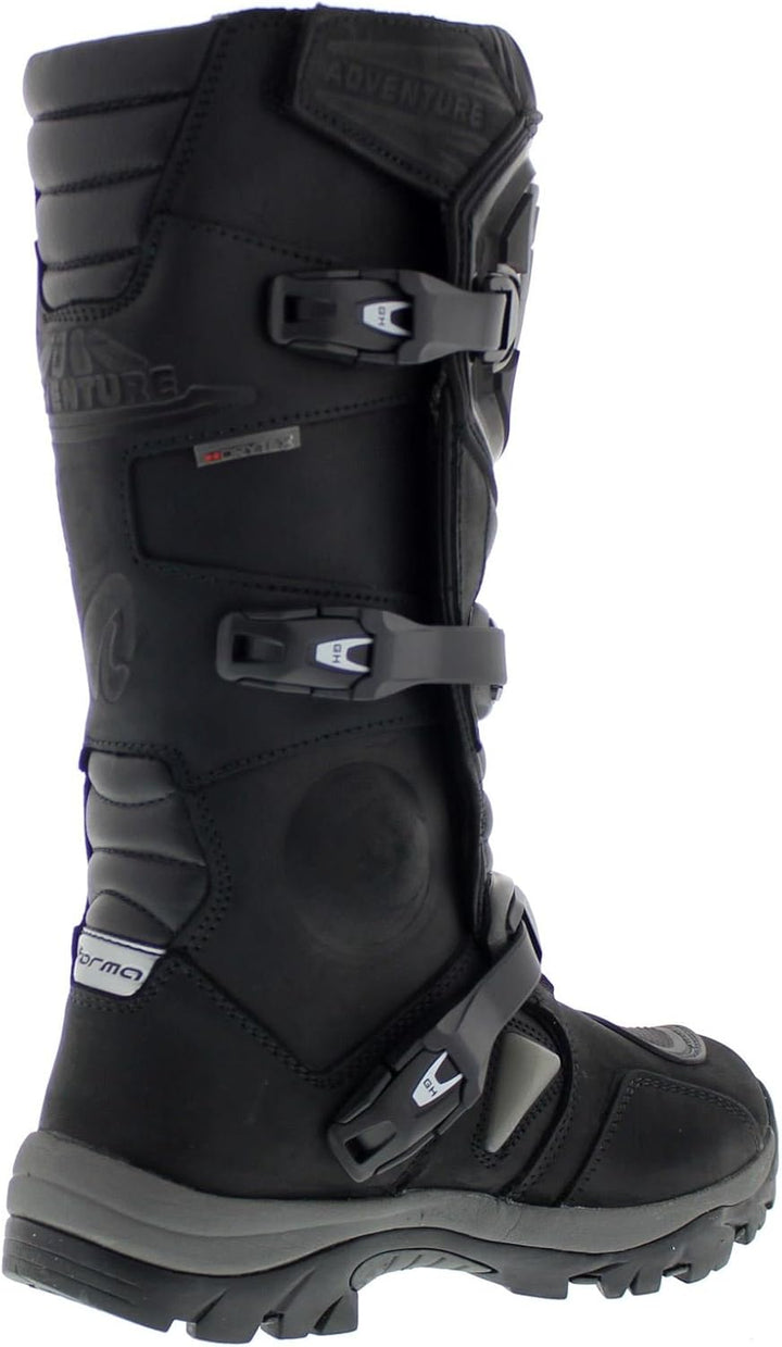 Forma Adventure Dry Wasserdichte Motorradstiefel 38 EU Schwarz, 38 EU Schwarz
