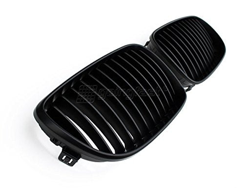 Kühler- Sport- Front- Rippen- Grill Schwarz Matt Eintragungsfrei Set