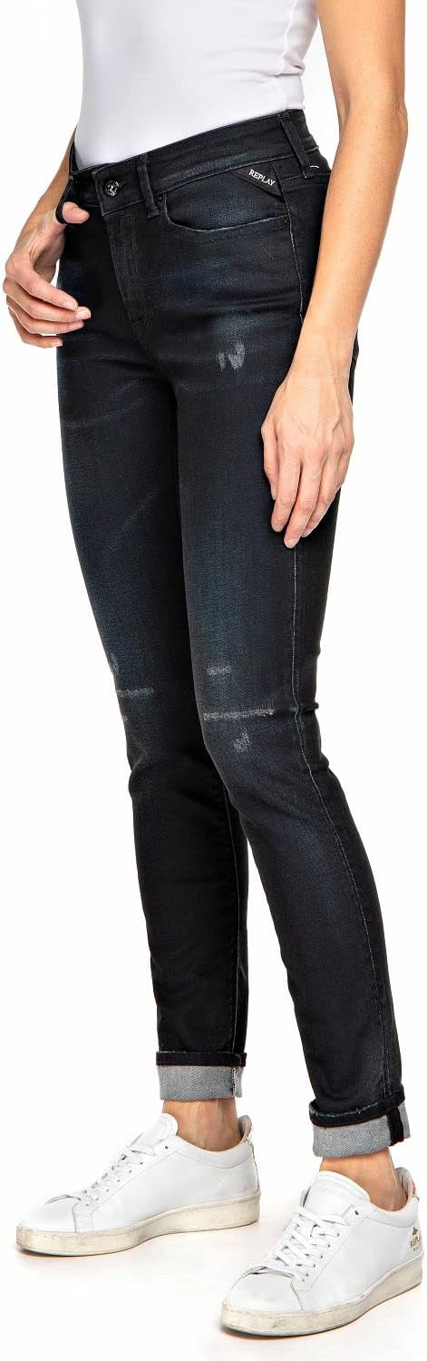 REPLAY Damen Jeans Luzien Skinny-Fit 30W / 32L 007 Dark Blue, 30W / 32L 007 Dark Blue