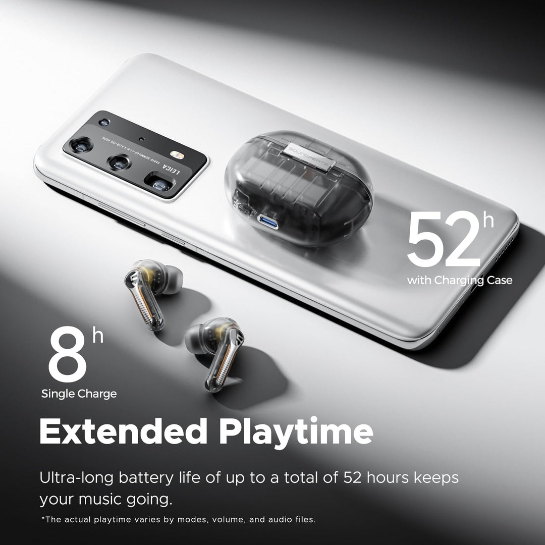 SoundPEATS Bluetooth Kopfhörer Capsule3 Pro, Hi-Res Audio-Kopfhörer mit LDAC, Hybrid Active Noise Ca