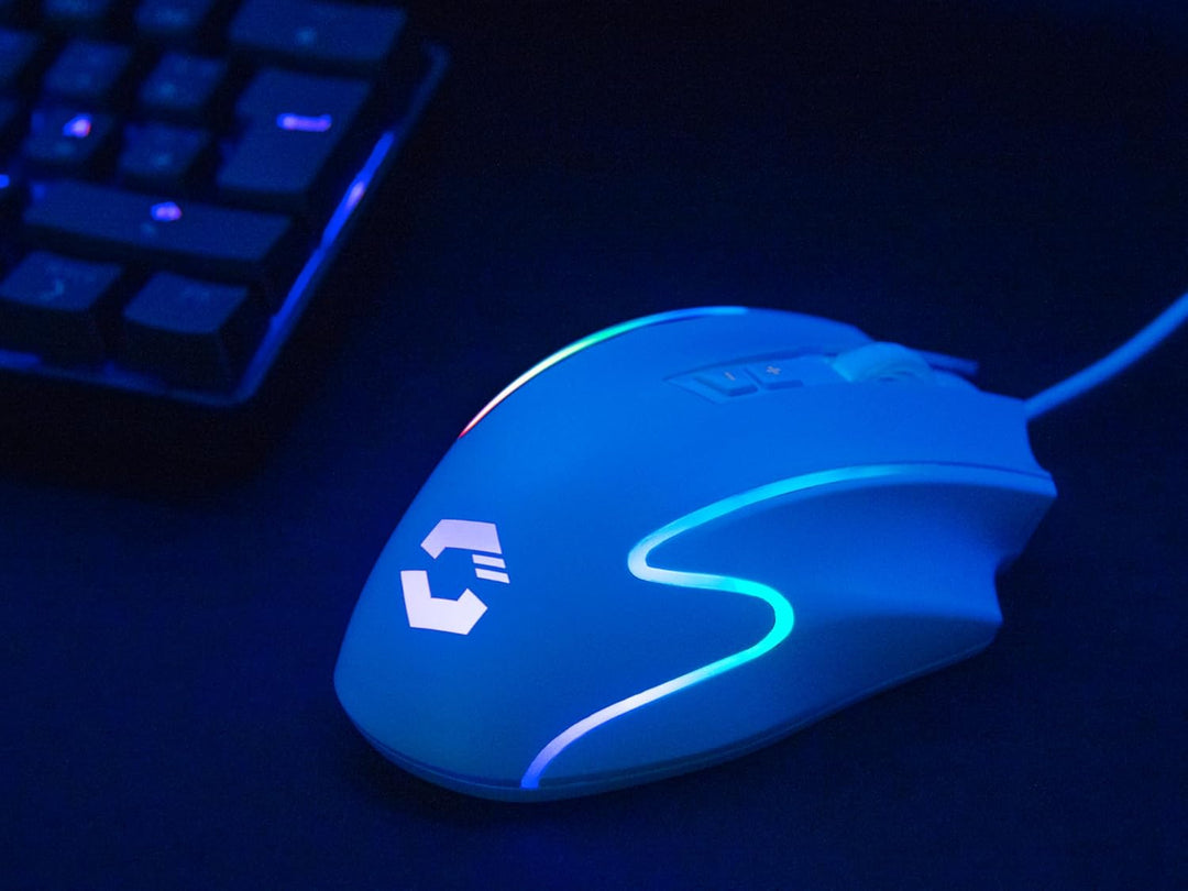 Speedlink DECUS NX - RGB Gaming Maus mit Kabel, bis 12800dpi, Programmierbar, Dauerfeuer Taste, USB
