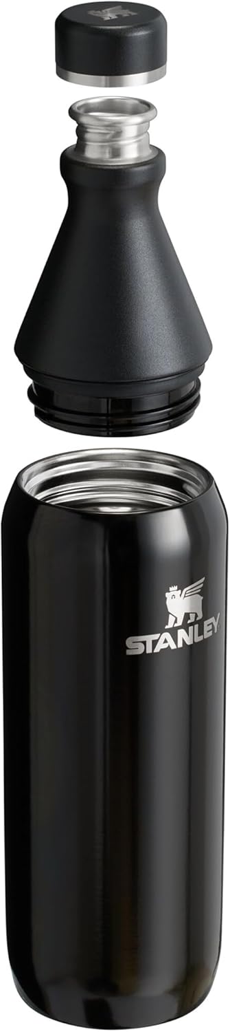 Stanley All Day Slim Trinkflasche Edelstahl 0.6L - Thermosflasche Kühlt 6 Stunden - 11 Stunden Eisge
