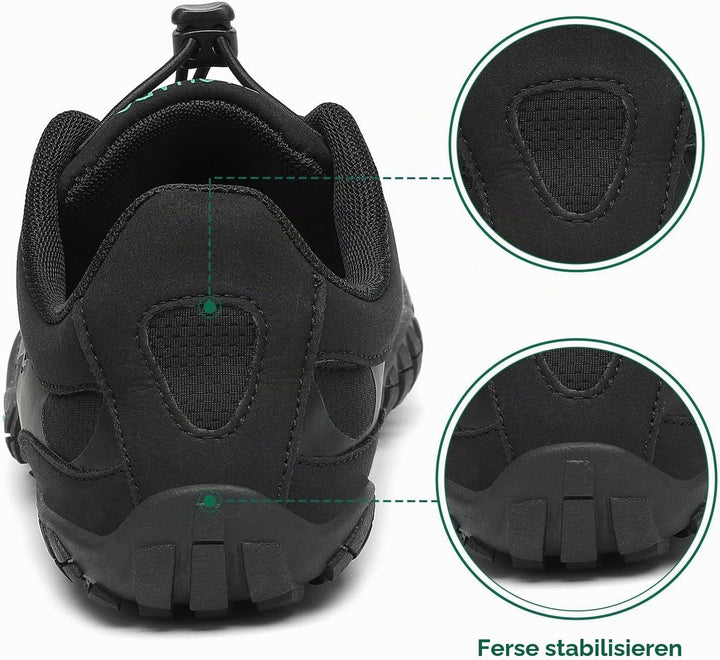 SAGUARO Herren Damen Barfussschuhe - Atmungsaktiv rutschfest Barfussschuhe - mit Breite Zehenbox und