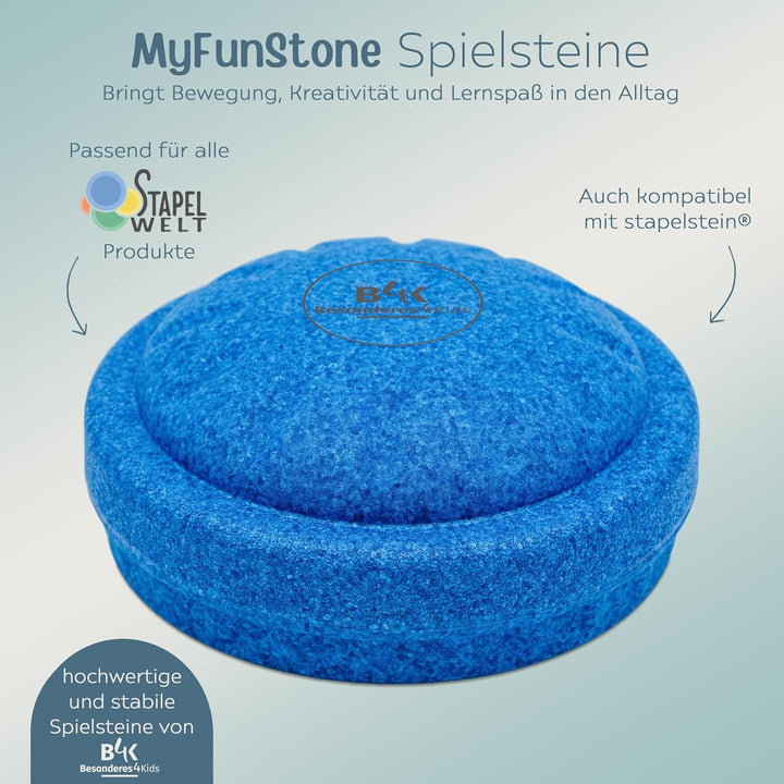 Stapelwelt MyFunStone Spielstein Balancierstein, Besonderes4Kids, kompatibel mit anderen Balancierst