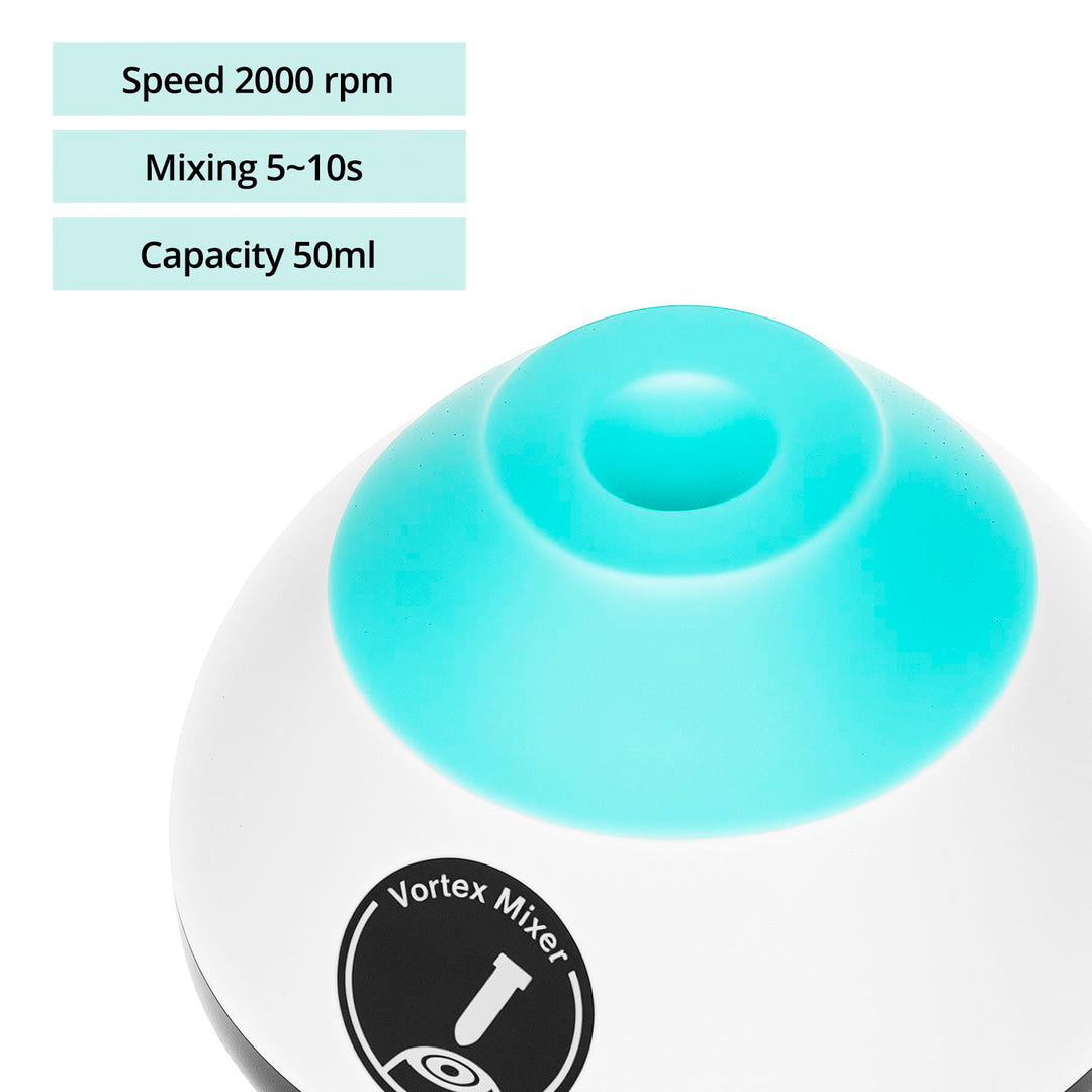 QWORK® 2000rpm Mini Vortex Mischer Touch Funktion Schüttler Mix bis zu 50ml- für Reagenzgläser, Acry
