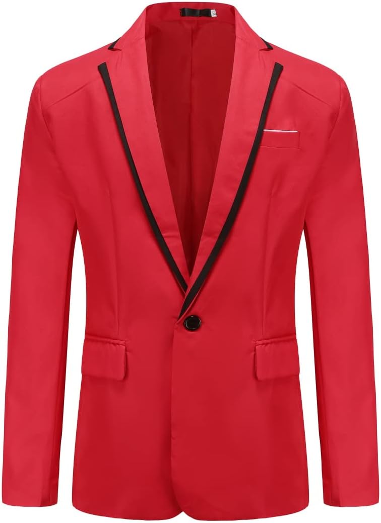 YOUTHUP Anzug Herren Sakko Sportlich Slim Fit Anzugjacke Freizeit Jackett Business Blazer für Hochze
