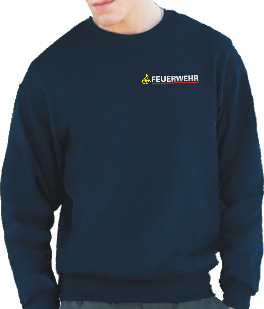 feuer1 Sweatshirt Navy, BaWü Stauferlöwe nach VwV nur auf der Vorderseite M Navy, M Navy