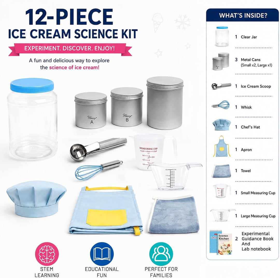 Eiscreme-Set für Kinder ab 5 Jahren, DIY EIS selber Machen, Mint