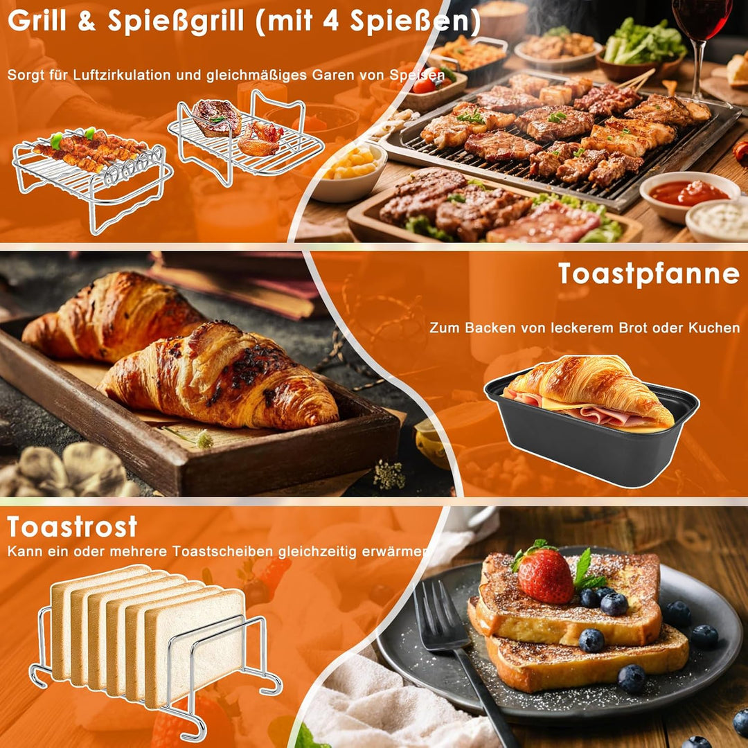 Ninja Airfryer Zubehör Ninja Heissluftfritteuse Zubehör 13 Stück Airfryer Silikonform,Airfryer Zubeh