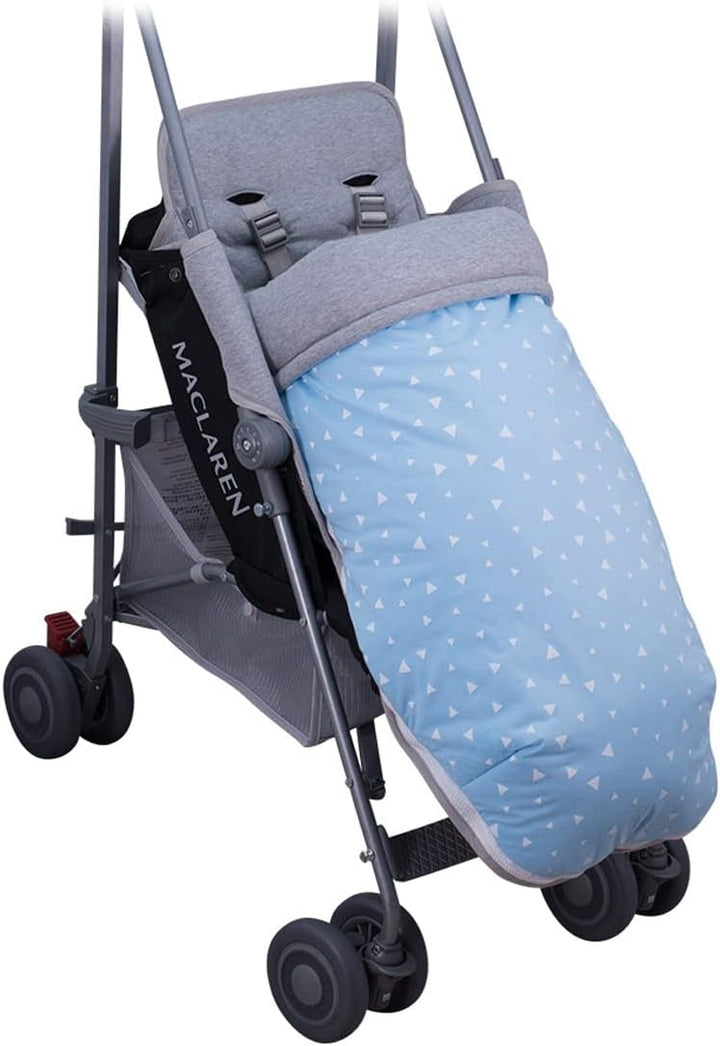 JYOKO KIDS Fusssack Kompatibel mit Maclaren Blue Sparkles BAUMWOLLE, Blue Sparkles BAUMWOLLE