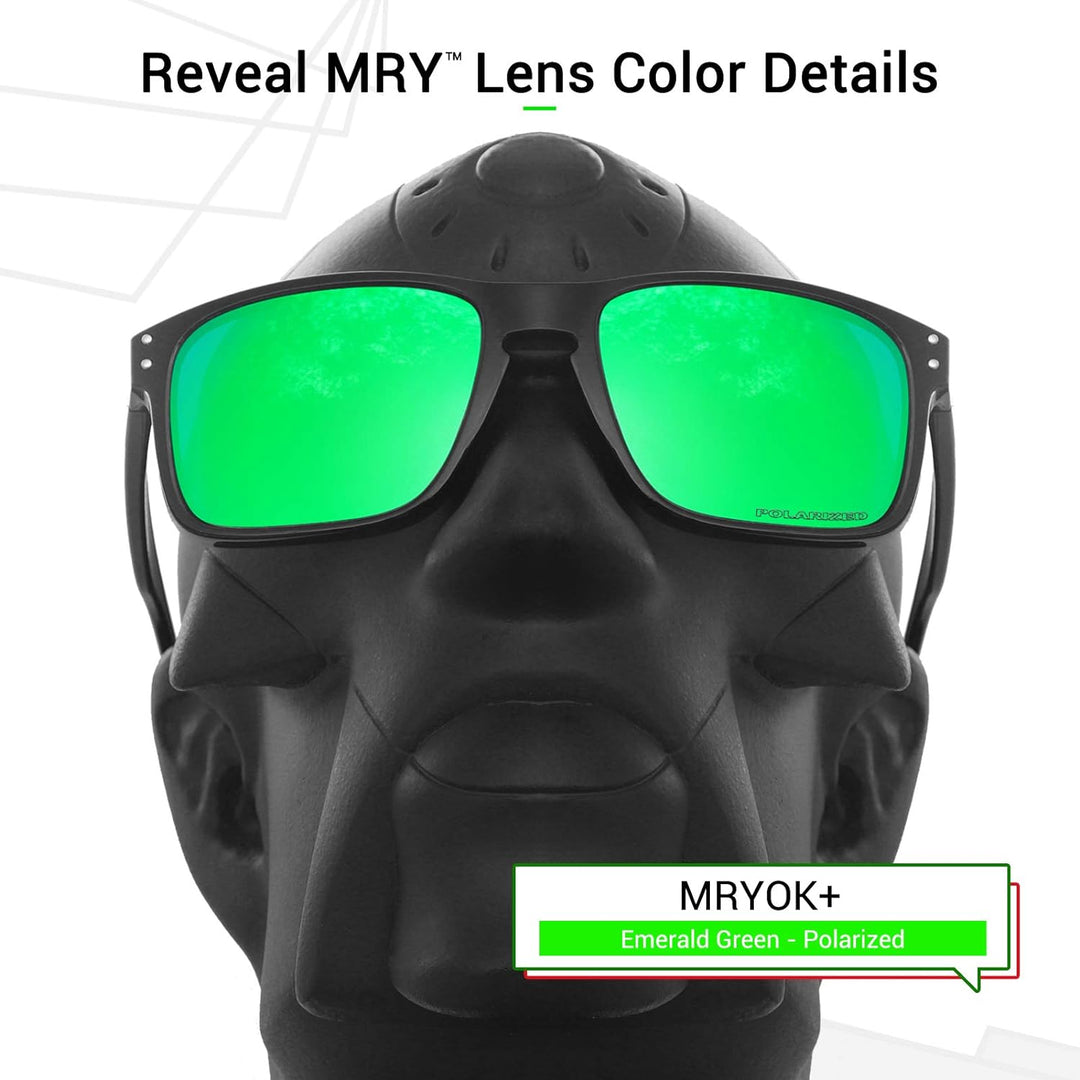 Mryok Ersatzgläser für Oakley Turbine Rotor Korrosionsschutz Gegen Meerwasser Polarisiert - Smaragdg