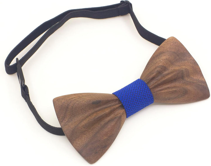 Cyriacus Holzfliege Set Herren Holzfliegenset Fliege aus Holz,für Hochzeit Aufführungen Abschlussbal