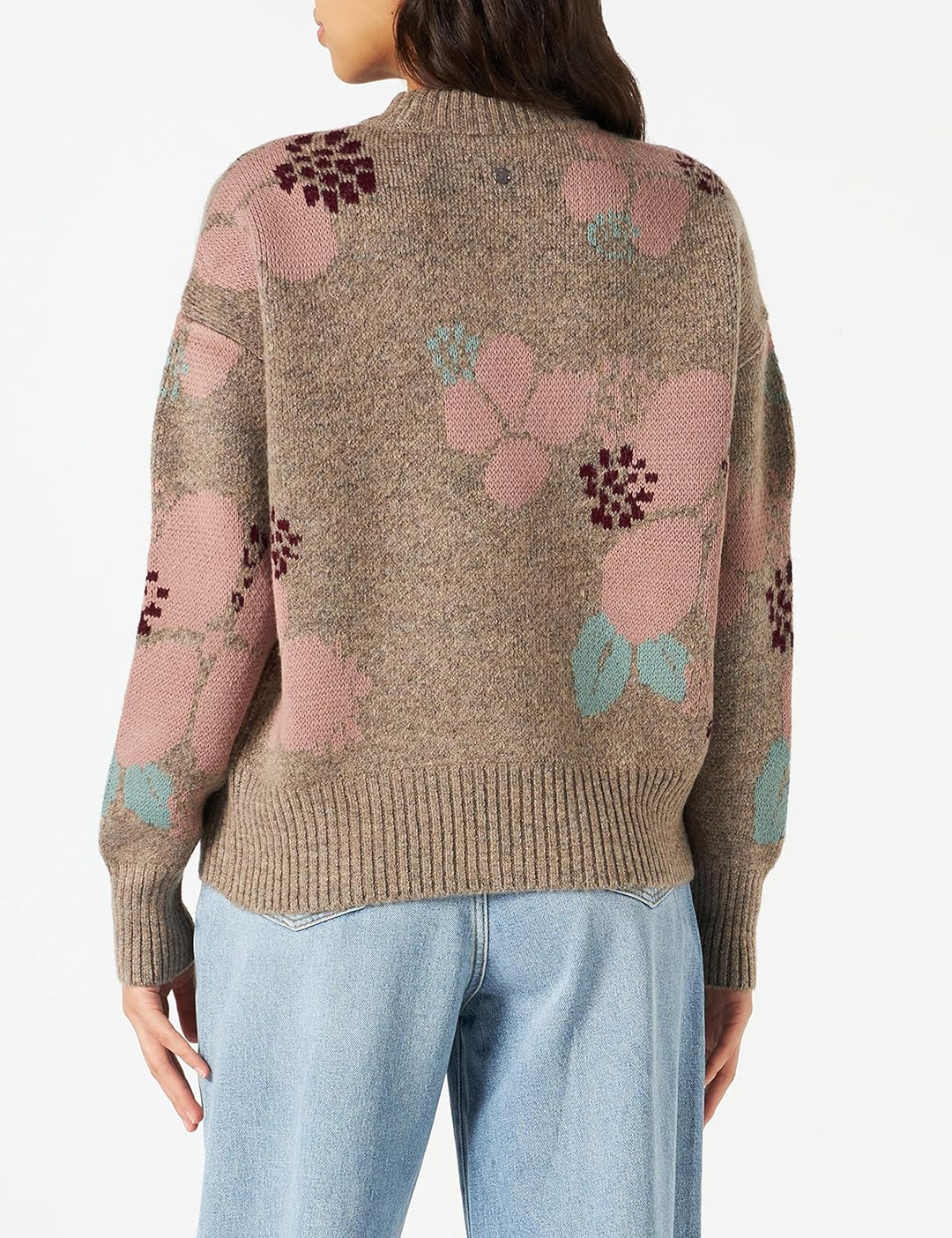 MUSTANG Damen Carla C Jacquard Pullover L Berlin Jacquard 12374, L Berlin Jacquard 12374