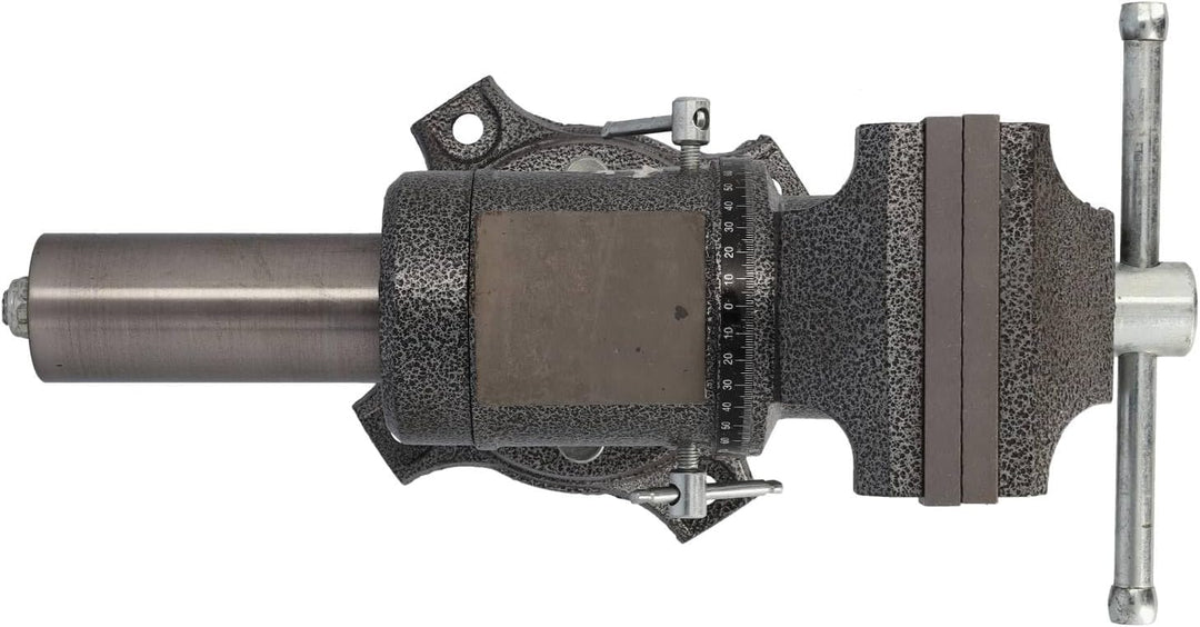 HRB Profi Schraubstock drehbar gross - 125 mm Spannweite-, multifunktionaler Profi Tischschraubstock