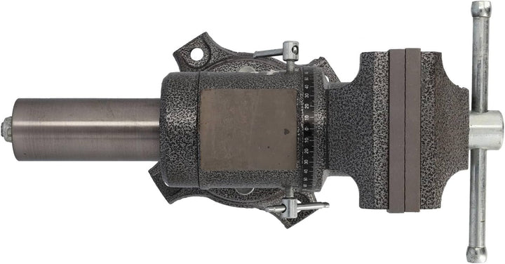 HRB Profi Schraubstock drehbar gross - 125 mm Spannweite-, multifunktionaler Profi Tischschraubstock
