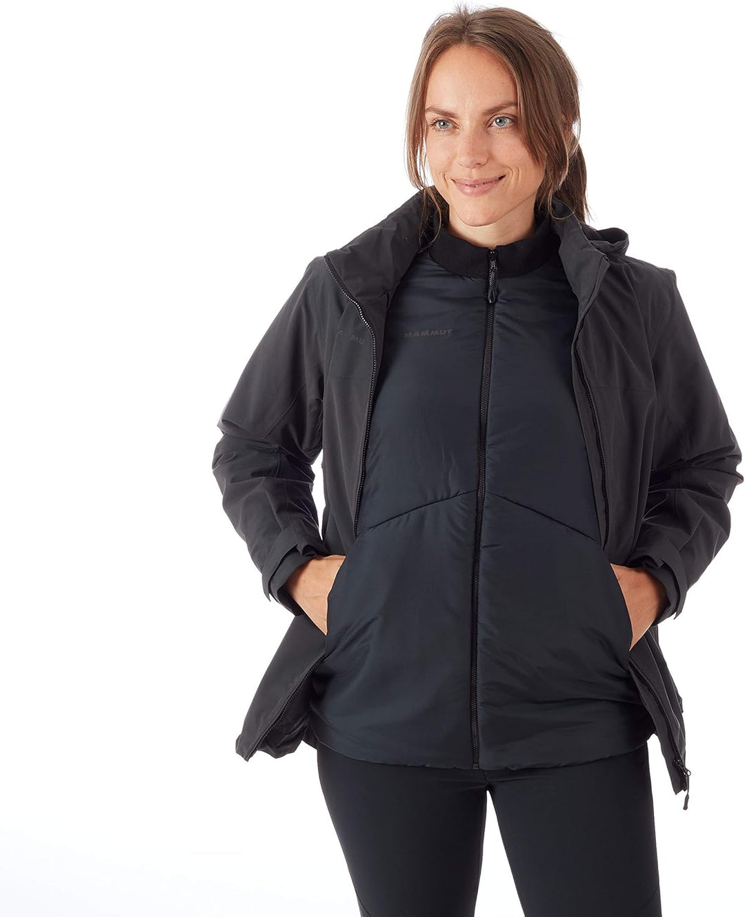 Mammut Damen Hardshell-Jacke mit Kapuze Trovat Hooded XS black-black, XS black-black