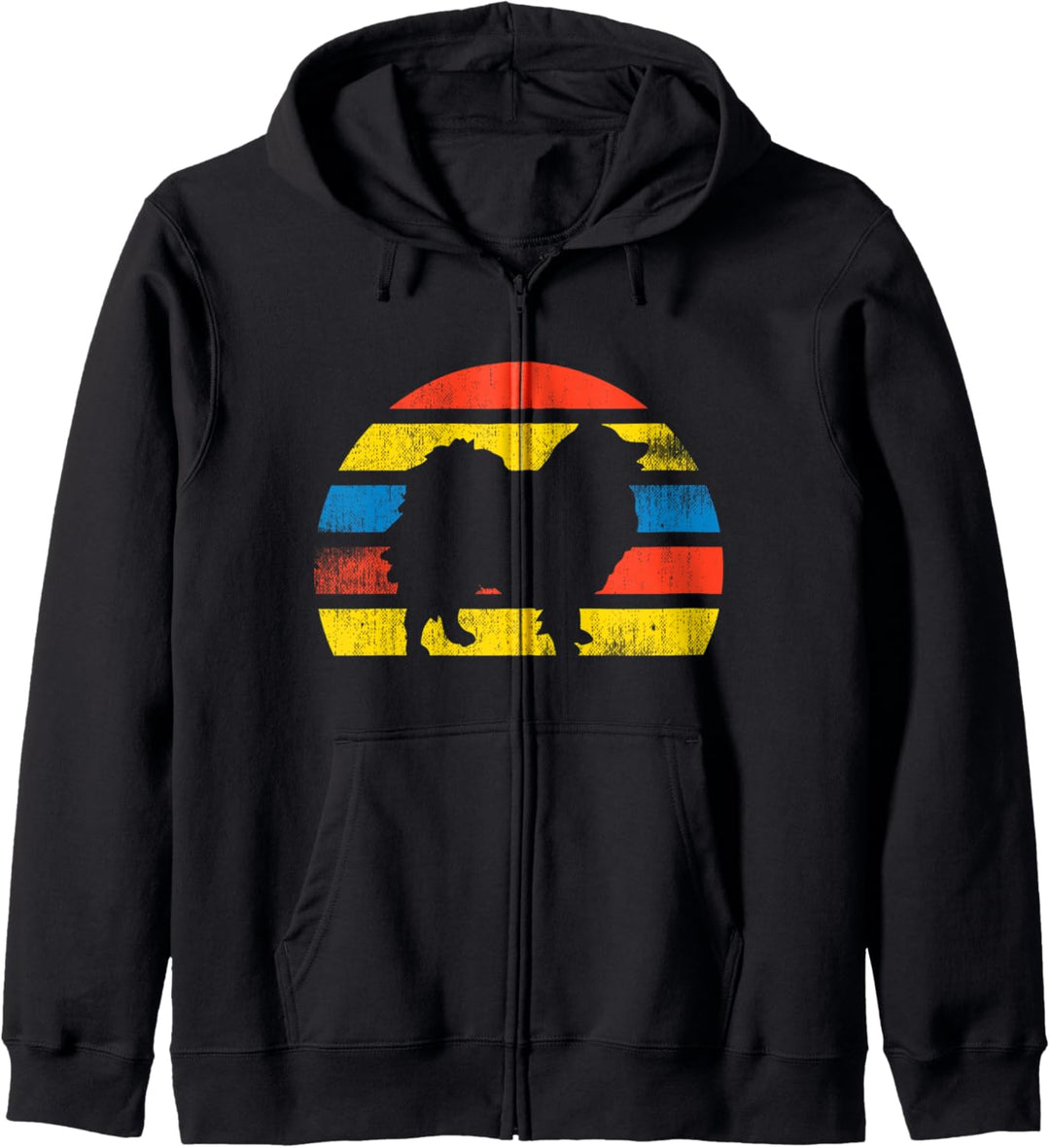 Retro Vintage 70s Pomeranian Gift For Men Women Kapuzenjacke