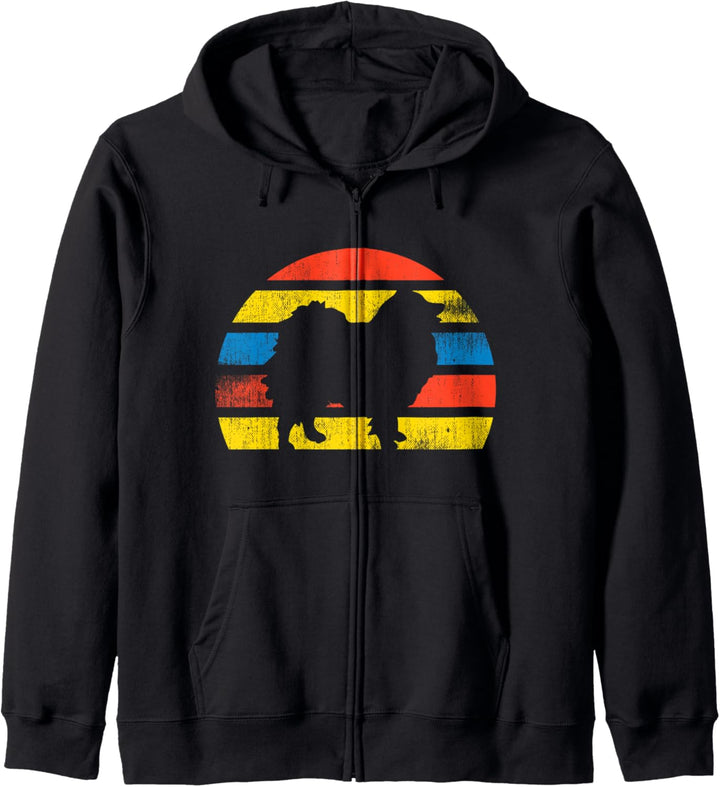 Retro Vintage 70s Pomeranian Gift For Men Women Kapuzenjacke
