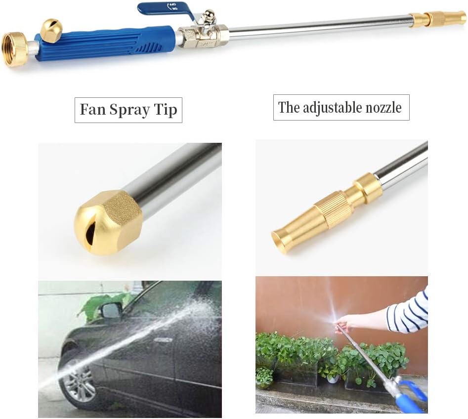 Hydro Jet Deep Hochdruck-Hochdruckreiniger mit Messing-Gartenschlauchende, 2 D¨¹sen f¨¹r die Fenster