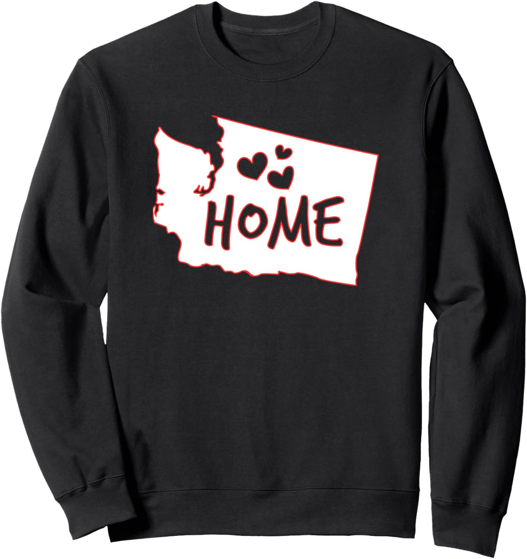 Liebe Bundesstaat Washington Home Local Vacation Souvenir Sweatshirt