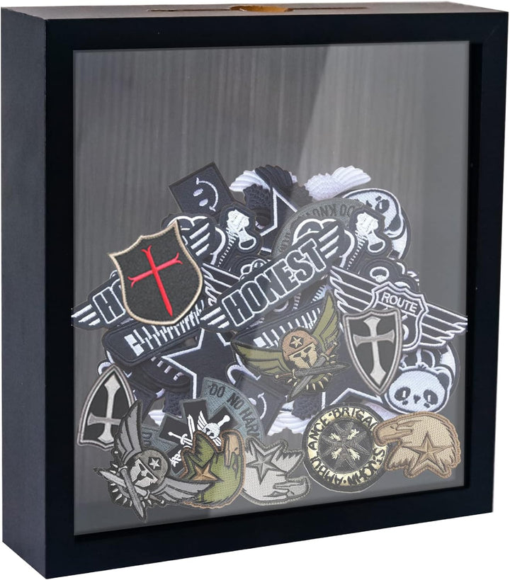 FramePro Kleine Schattenbox, schwarz, 20,3 x 20,3 cm, mit Schlitz, Filmreisen, Sportveranstaltungen,