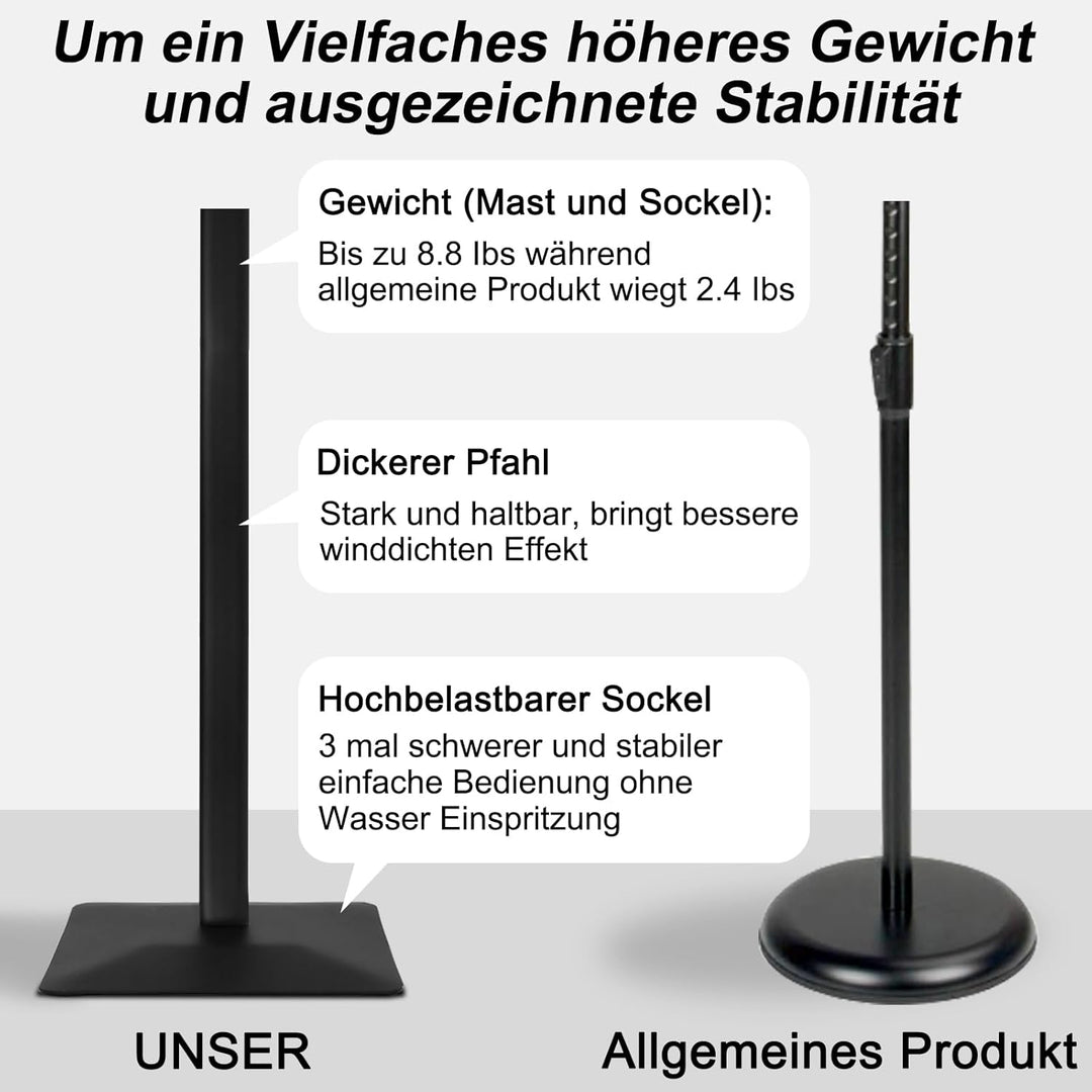 RayLove Infoständer DIN A3 für Plakate mit 297 * 420 mm. Stahl-Schildhalter,Schwarz PREMIUM Design I
