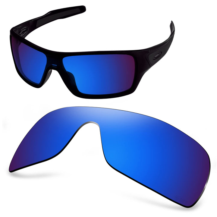 AOZAN ANSI Z87.1 Ersatzgläser kompatibel mit Oakley Turbine Rotor OO9307 Sonnenbrille, A027EU-CBLUE,