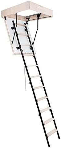 Bodentreppe Speichertreppe Gedämmte Dachbodentreppe U=1,22 W/m2K Mini Thermo Metall Raumhöhe 265cm W