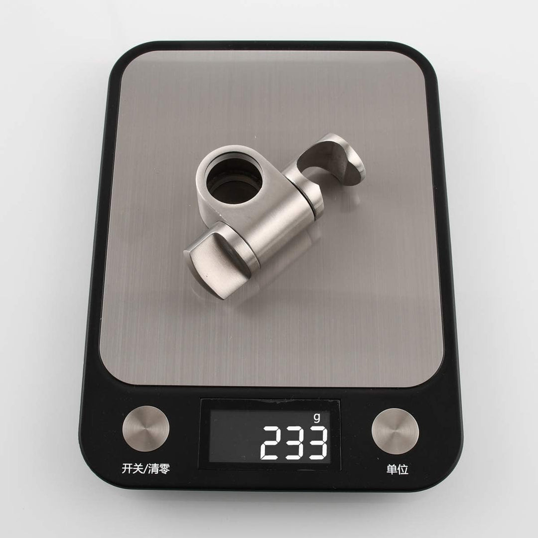Tecmolog Edelstahl Handbrause Halterung Winkel Verstellbar Duschkopfhalterung für Duschstange 25 mm,
