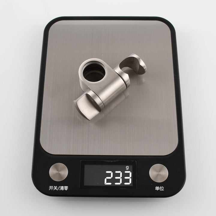 Tecmolog Edelstahl Handbrause Halterung Winkel Verstellbar Duschkopfhalterung für Duschstange 25 mm,