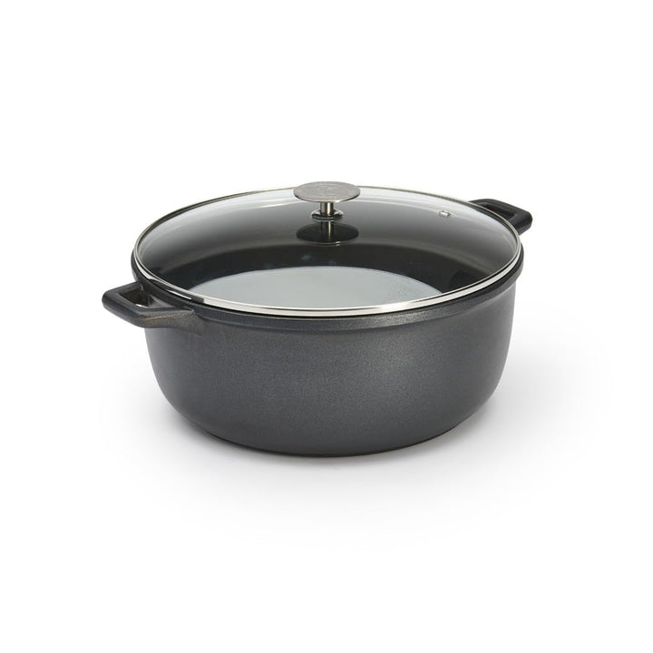 De Buyer Bratentopf, Edelstahl, Silber, 28 cm