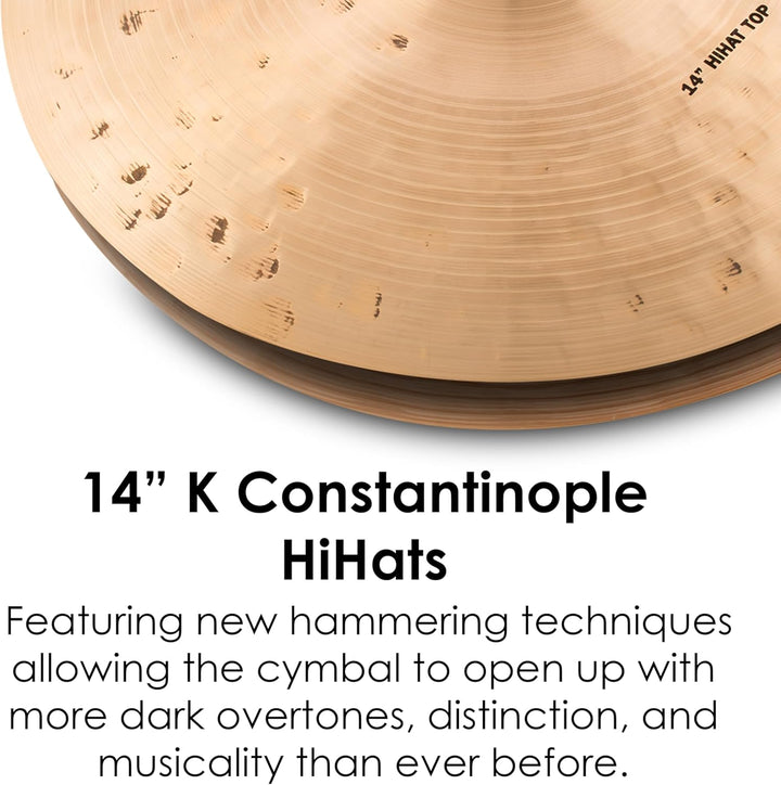 Zildjian K Constantinople Series - 14" Hi-Hat Cymbals - Pair