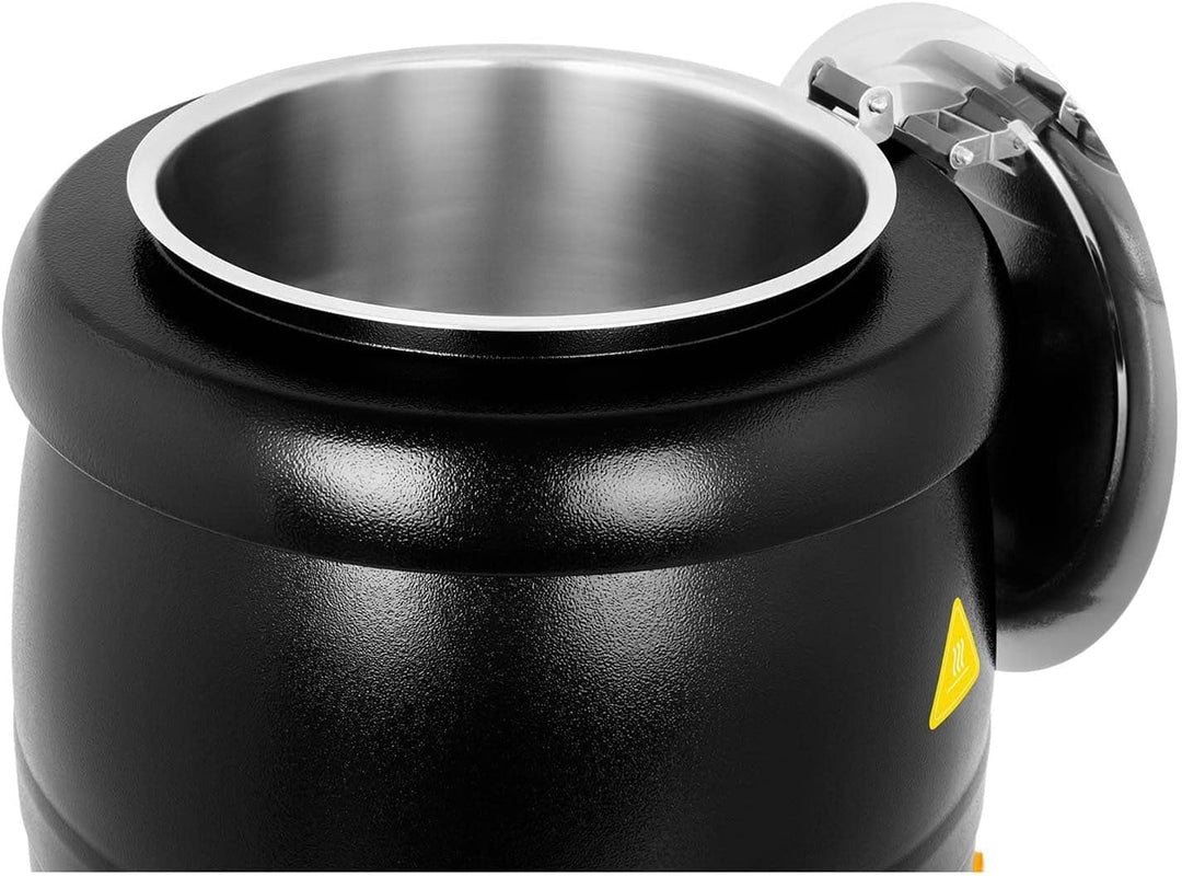Royal Catering RCST-10BB Elektrischer Suppentopf 10 L Suppenkessel (400 W, schwarz)