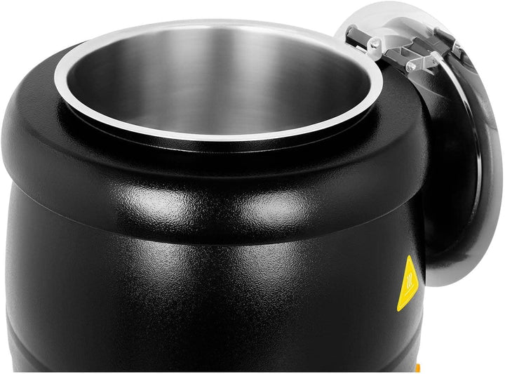 Royal Catering RCST-10BB Elektrischer Suppentopf 10 L Suppenkessel (400 W, schwarz)