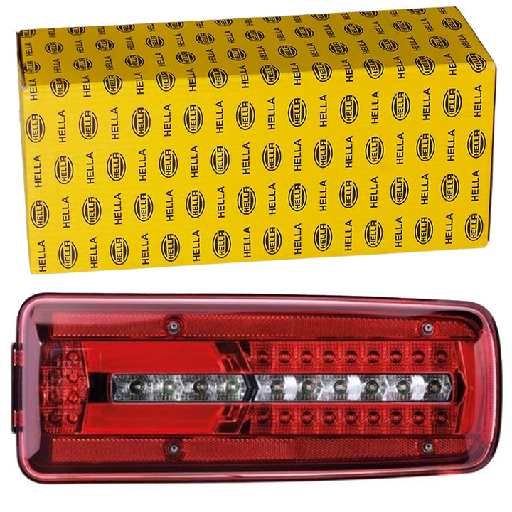 HELLA - Heckleuchte - Truck Full LED - LED - 24V - 2VP 012 381-051 Standard Ausführung links seitlic