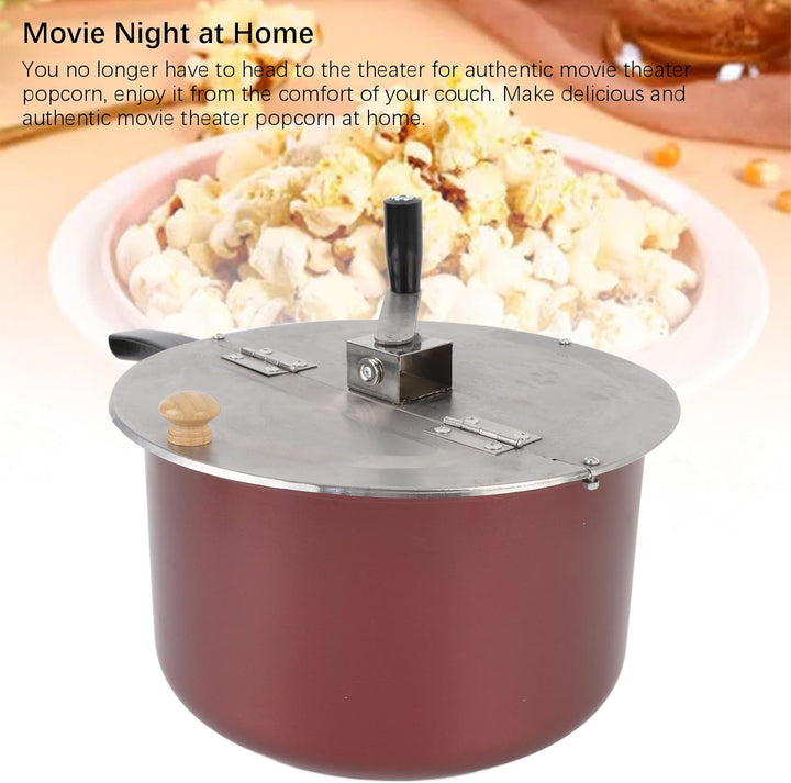 Herdplatte Popcorn Popper, Manuelle Popcorn Maker, Handbetriebene Popcorn Maker Köstliche Hausgemach