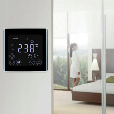 Digitales UP-Thermostat Fussbodenheizung Raumthermostat Touch Heizungsthermostat White BY-17 kein WL