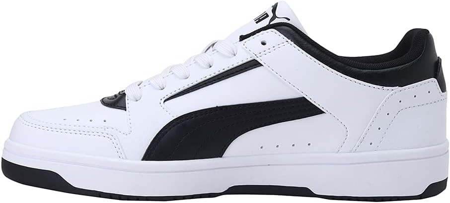 PUMA Herren Rebound Joy Low Sneaker 43 EU Puma White Puma Black, 43 EU Puma White Puma Black
