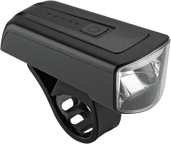 AXA Fahrradlicht Set Dwn 70 Lux – USB Aufladbar – 20 Stunden Leuchtdauer – Batterieanzeige – StVZO Z