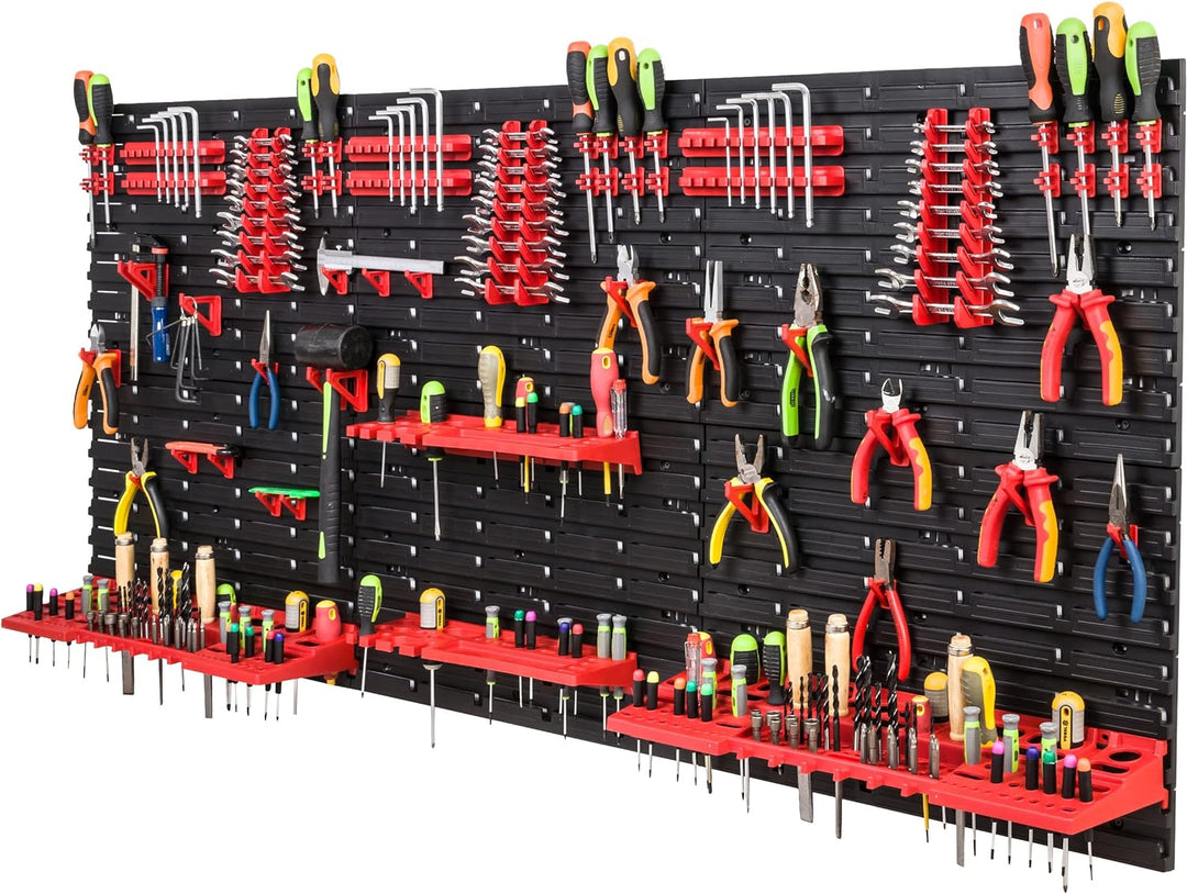 SimpleThing Lagersystem Werkstattregal | 172 x 78 cm | | Wandregal mit Werkzeughalterungen - Wandpla