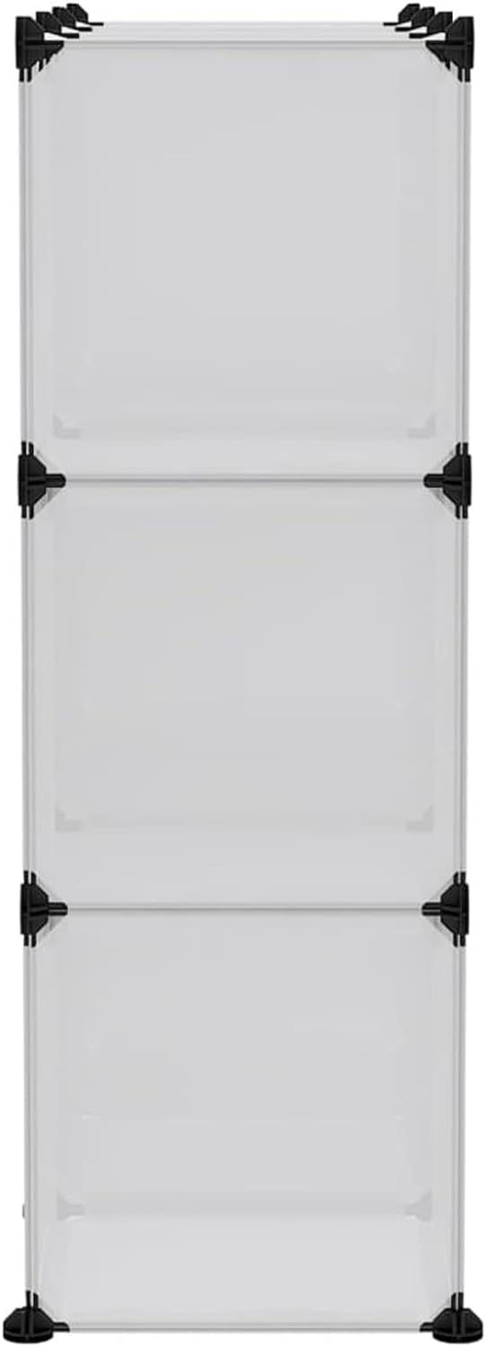 Tidyard Regalsystem mit 9 Würfeln und Türen Würfelregal Bücherregal Schuhregal Standregal Schuhschra