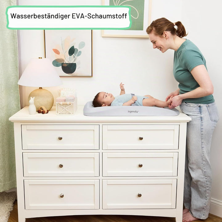 Ingenuity, Comfy Clean Wickelauflage, wasserdichter Eva-Schaum, leicht abwischbares Polster mit Sich
