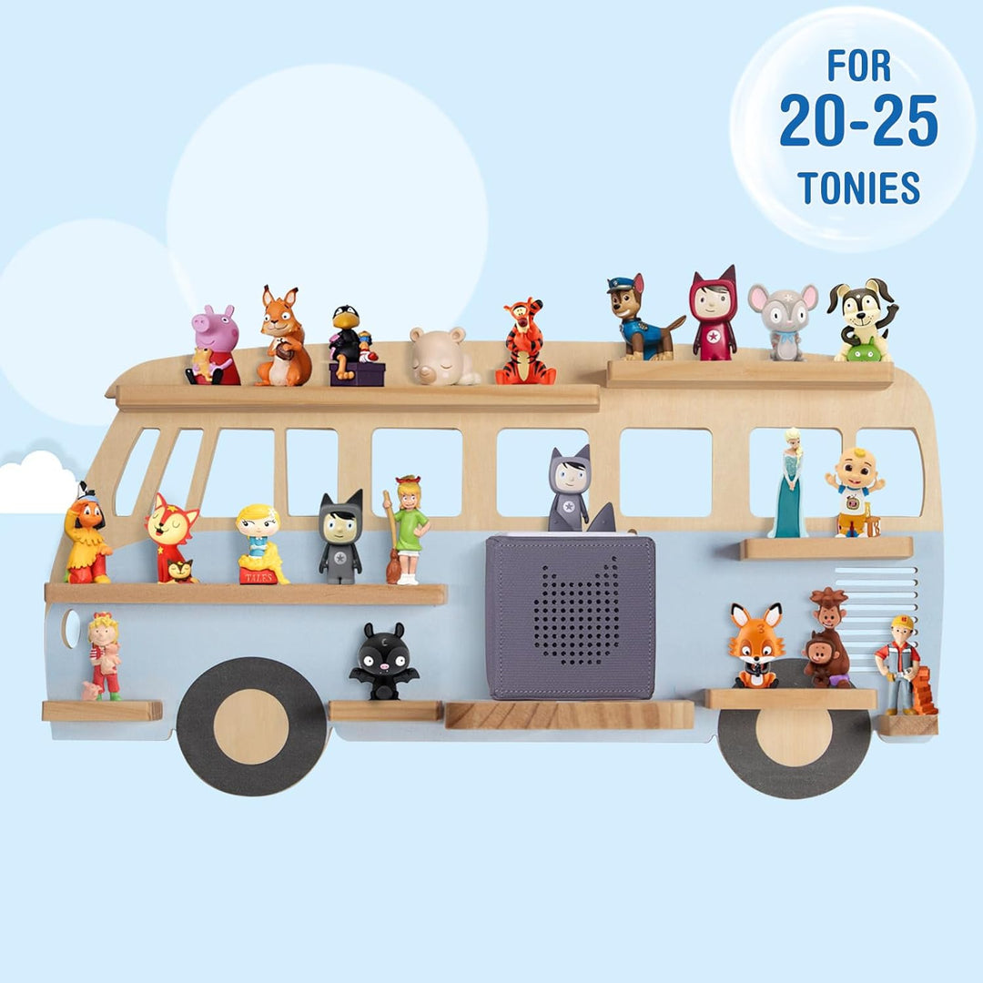Todeco Tonie-Regal für Toniebox Hörfiguren, Magnetische Aufbewahrung für 20-25 Tonie, Perfekte Tonie