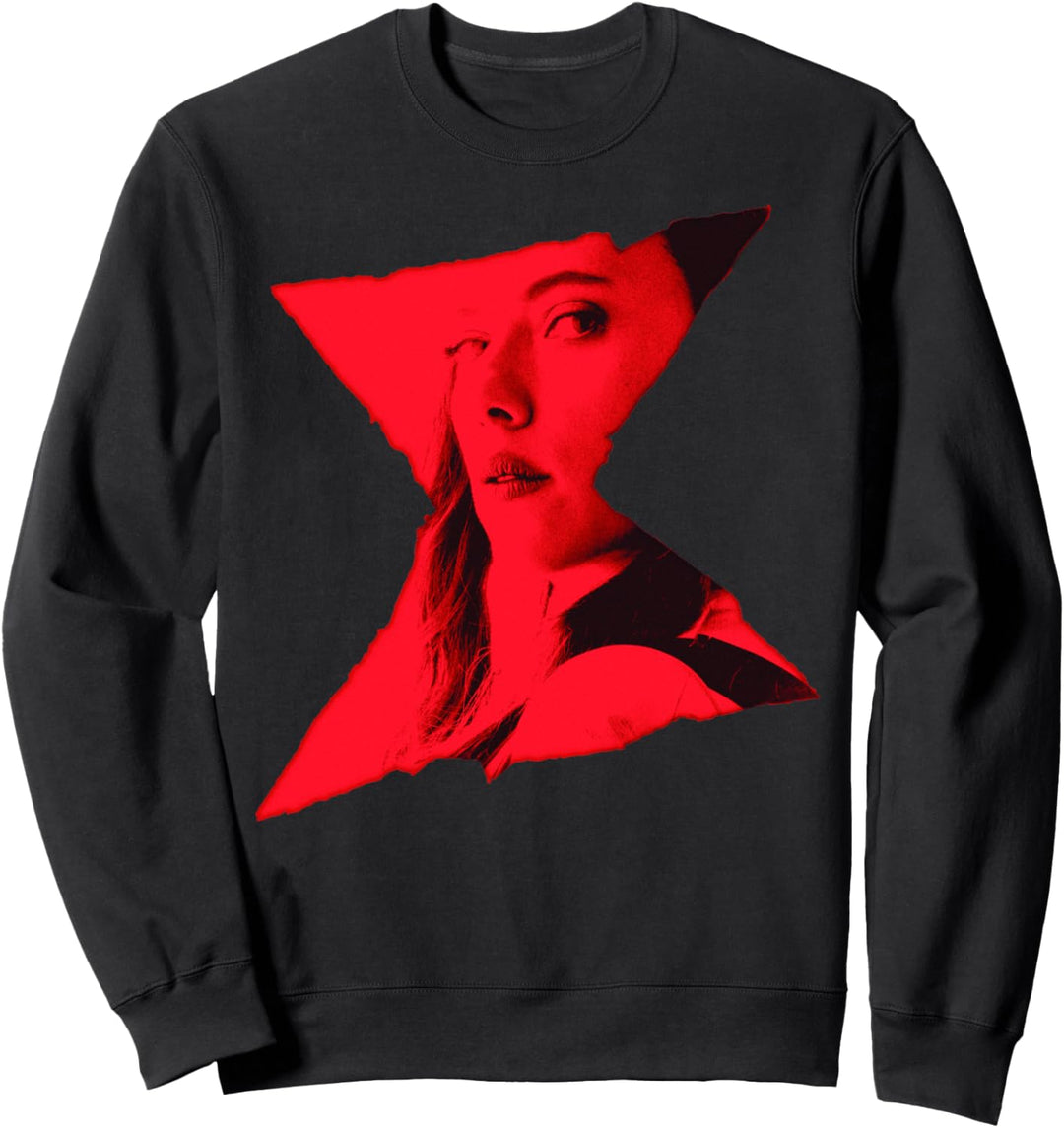 Marvel Black Widow Logo Portrait Fill Sweatshirt