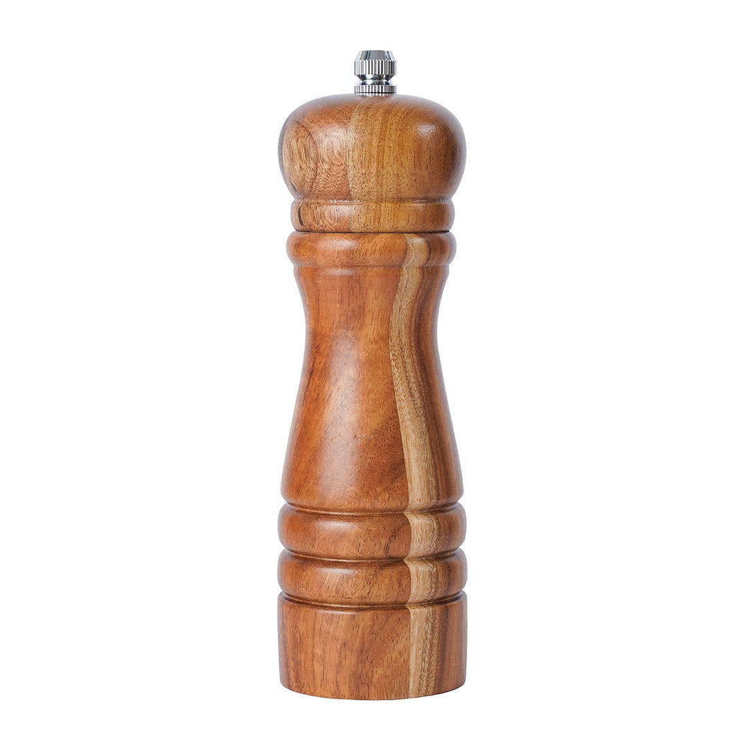 DeroTeno Pfeffermühle aus Akazienholz mit Keramikmahlwerk, H 16,5 cm 1 Stück-16,5cm, 1 Stück-16,5cm